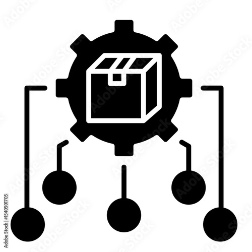Supply Chain Integration  Icon Element For Design	