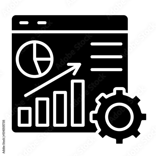 Digital Dashboard  Icon Element For Design	