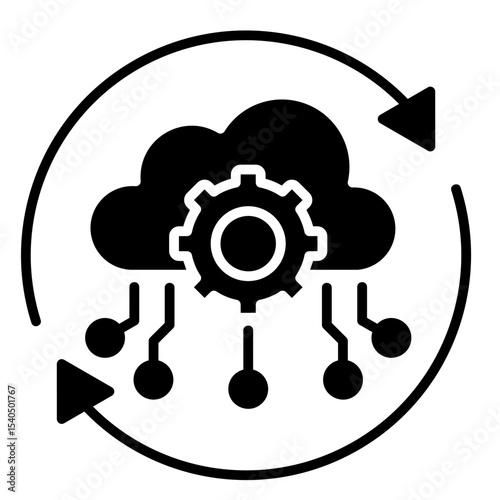 Process Automation  Icon Element For Design	