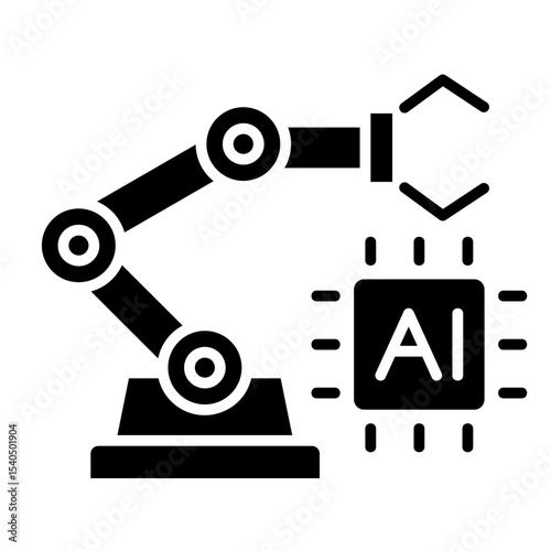 Industrial Intelligence  Icon Element For Design	