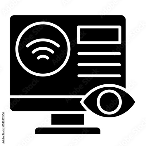 Smart Monitoring  Icon Element For Design	