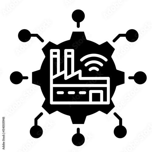 Smart Technology Integration  Icon Element For Design	
