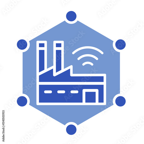 Industrial Iot  Icon Element For Design	