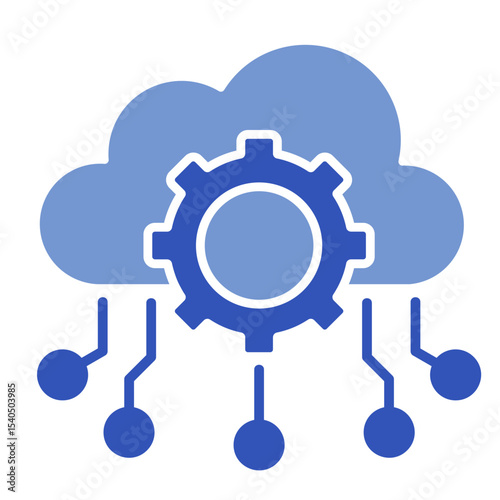 Cloud Computing  Icon Element For Design	