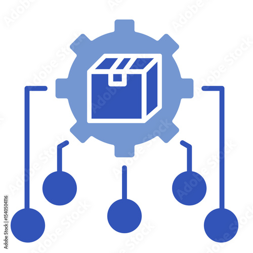 Supply Chain Integration  Icon Element For Design	