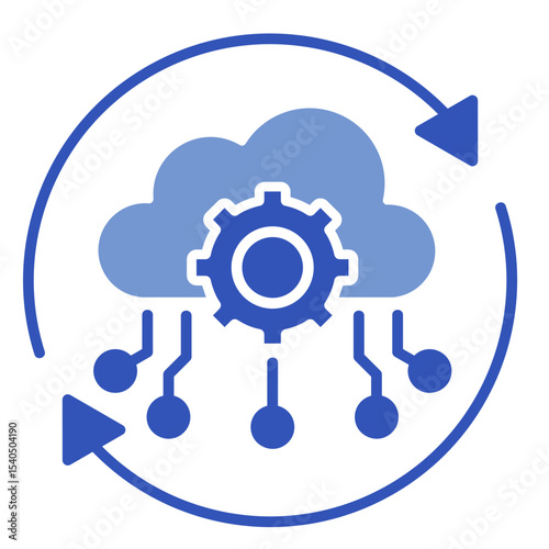 Process Automation  Icon Element For Design	
