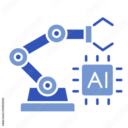 Industrial Intelligence  Icon Element For Design	