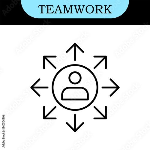 Teamwork Line Editable Icons set. Vector illustration in modern thin line style of business icons: Collaboration, Research, Meeting and more. Pictograms and infographics for mobile apps