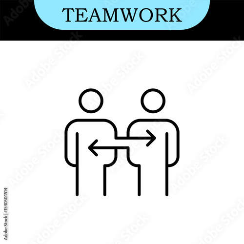 Teamwork Line Editable Icons set. Vector illustration in modern thin line style of business icons: Collaboration, Research, Meeting and more. Pictograms and infographics for mobile apps