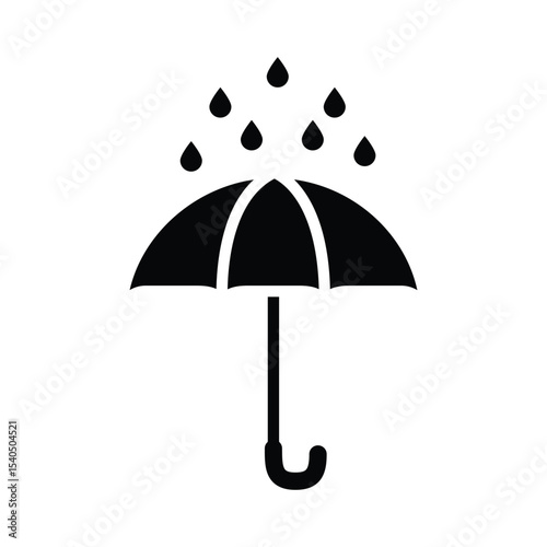 umbrella icon , template, flat, design, vector, illustrations, education, style, trendy, collections