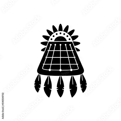 creative details solar panel icon vector illustration	