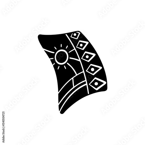 creative details solar panel icon vector illustration	