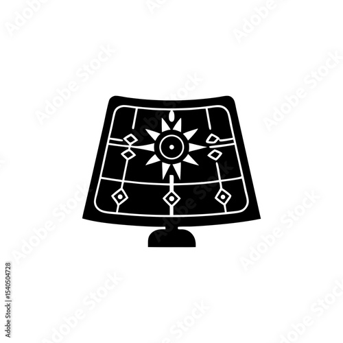 creative details solar panel icon vector illustration	