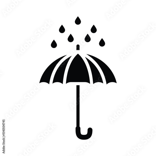 umbrella icon , template, flat, design, vector, illustrations, education, style, trendy, collections