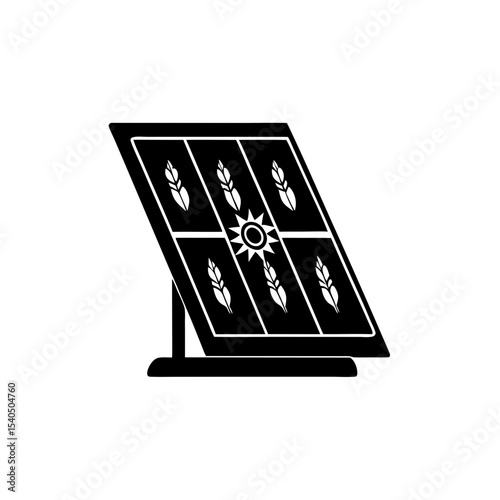 creative details solar panel icon vector illustration	
