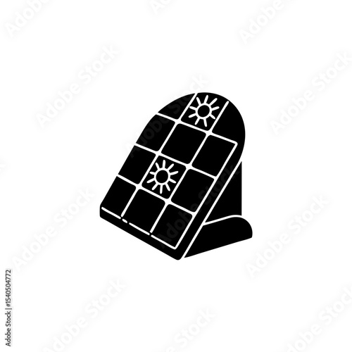 creative details solar panel icon vector illustration	