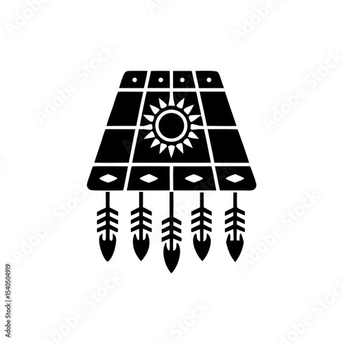 creative details solar panel icon vector illustration	