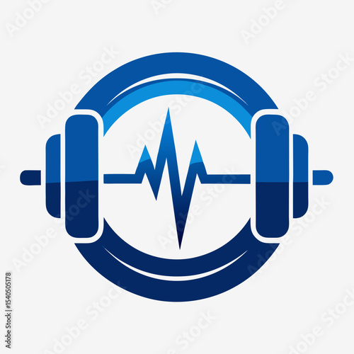 Fitness and healthcare symbol concept