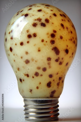 Lightbulb with mottled design