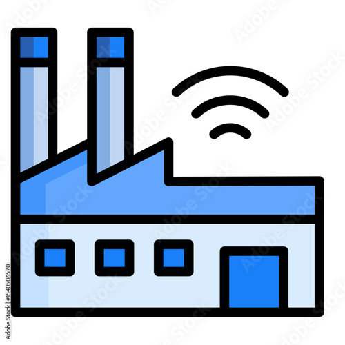 Smart Factory  Icon Element For Design	
