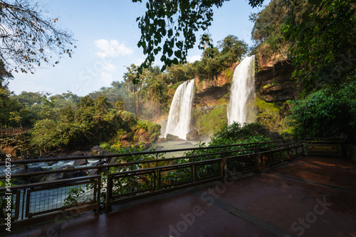 Imposing Iguazu falls on Argentine side