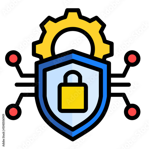 Cybersecurity  Icon Element For Design	