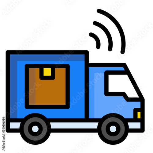 Smart Logistics  Icon Element For Design	
