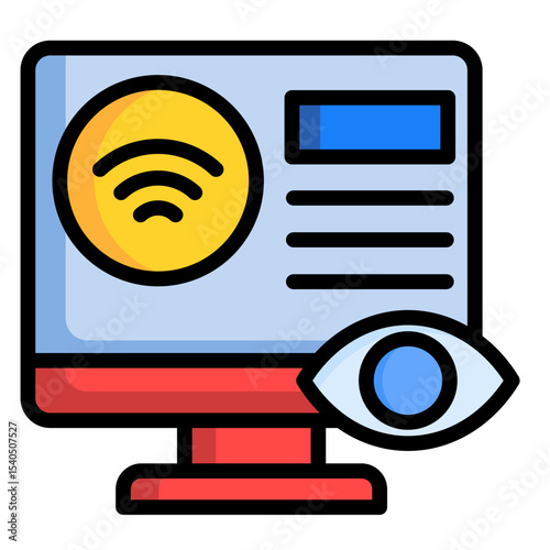Smart Monitoring  Icon Element For Design	