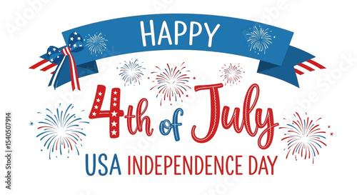 Happy 4th of July USA Independence Day Celebration Graphics