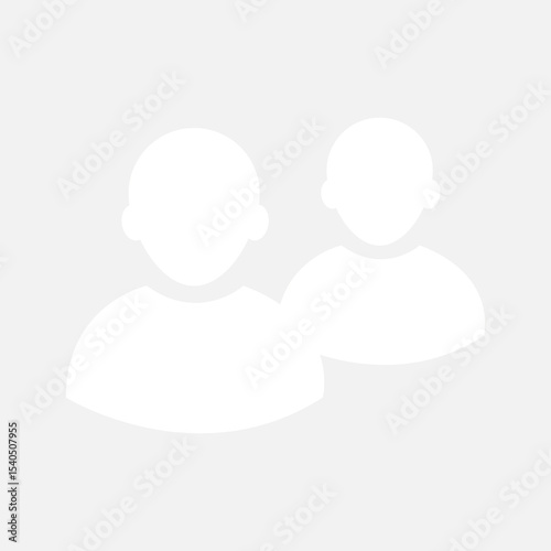 Flat illustration in grayscale. Avatar, user profile, person icon, gender neutral silhouette, profile picture. Suitable for social media profiles, icons, screensavers and as a template.