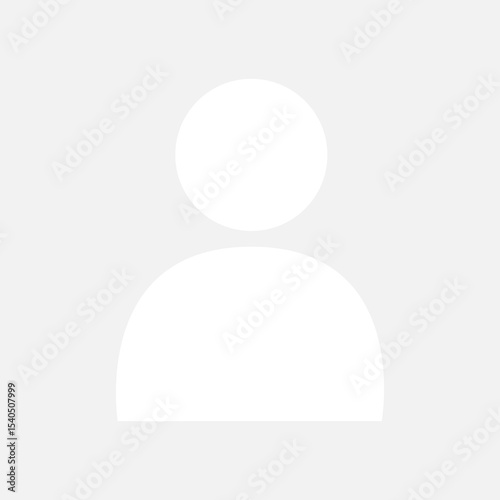Flat illustration in grayscale. Avatar, user profile, person icon, gender neutral silhouette, profile picture. Suitable for social media profiles, icons, screensavers and as a template.