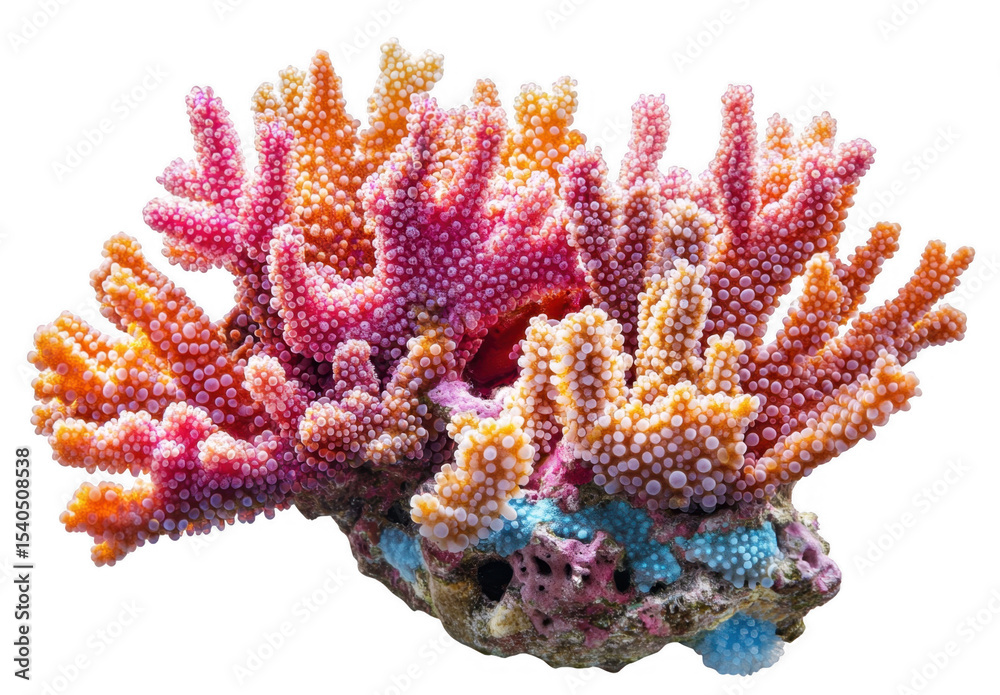 Fototapeta premium Vibrant Coral Reef Close up