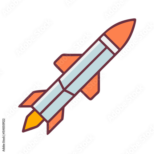 space rocket vector illustration