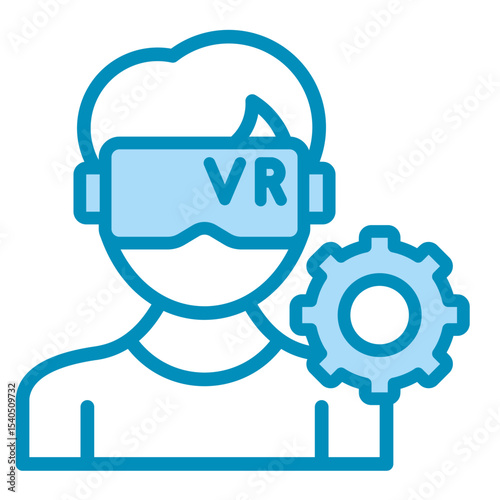 Virtual Reality  Icon Element For Design	