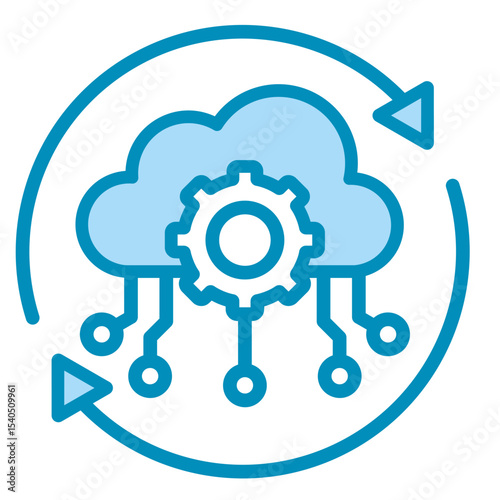 Process Automation  Icon Element For Design	