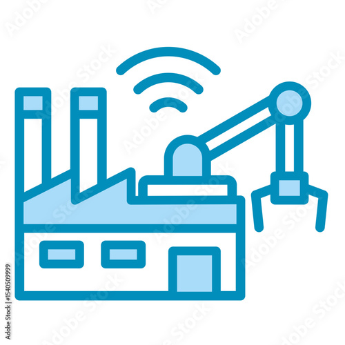 Smart Manufacturing  Icon Element For Design	