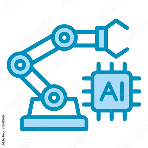 Industrial Intelligence  Icon Element For Design	