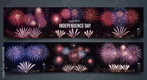 Spectacular Fireworks Display Celebrate Independence Day