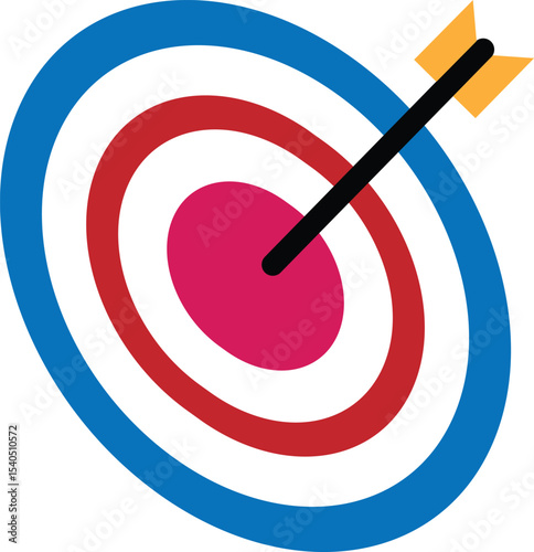 target and arrow. challenge, objective icon