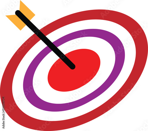 target and arrow. challenge, objective icon