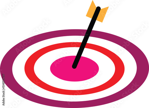target and arrow. challenge, objective icon