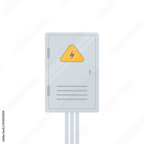 Electrical panel. Safety concept. Electrical wiring