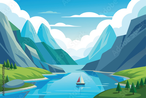 Scandinavian fjord