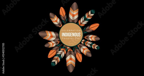 Indians, bright feathers..International Day of the World's Indigenous People. August 9.