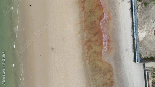 Aerial view of tropical beach in Thailand