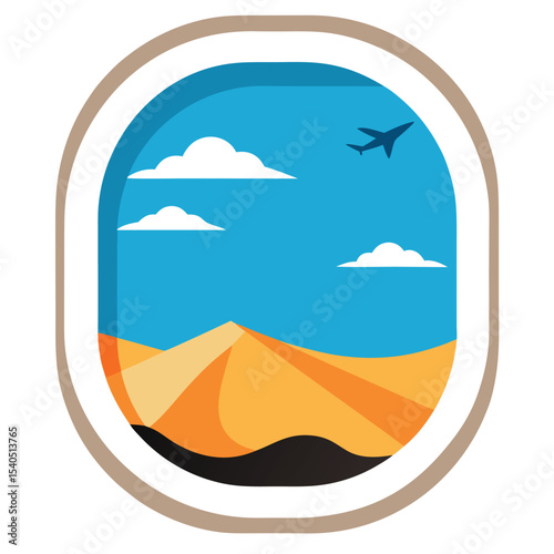 Airplane Window View Collection