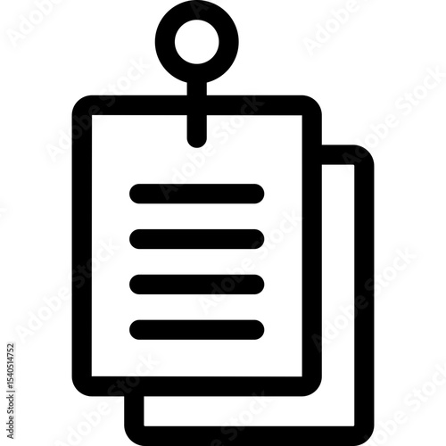 Notes single icon vector illustration