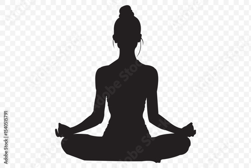  yoga silhouette poses  for international yoga day  .  Yoga Silhouette Illustration .  eps 10
