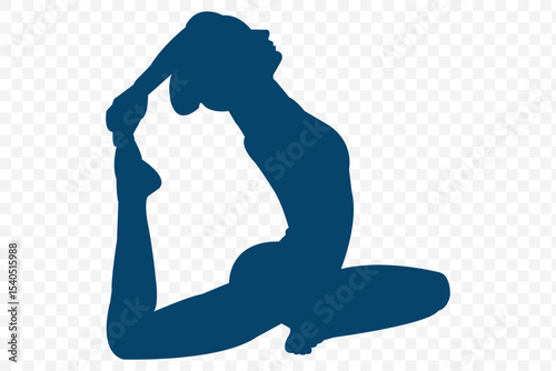  yoga silhouette poses  for international yoga day  .  Yoga Silhouette Illustration .  eps 10