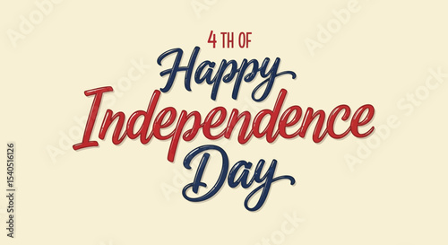 Happy Independence Day 4th of July Celebration Graphic